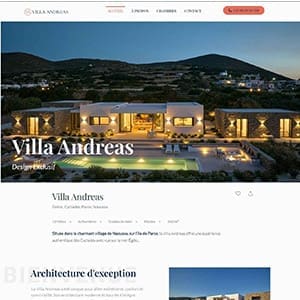 Villa Andreas - villa architecte prestige Paros Naoussa Cyclades
